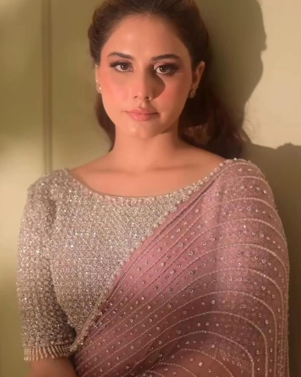 Twinkle Cascade Saree with Sequin Work For Wedding, Party & Cocktail Wear