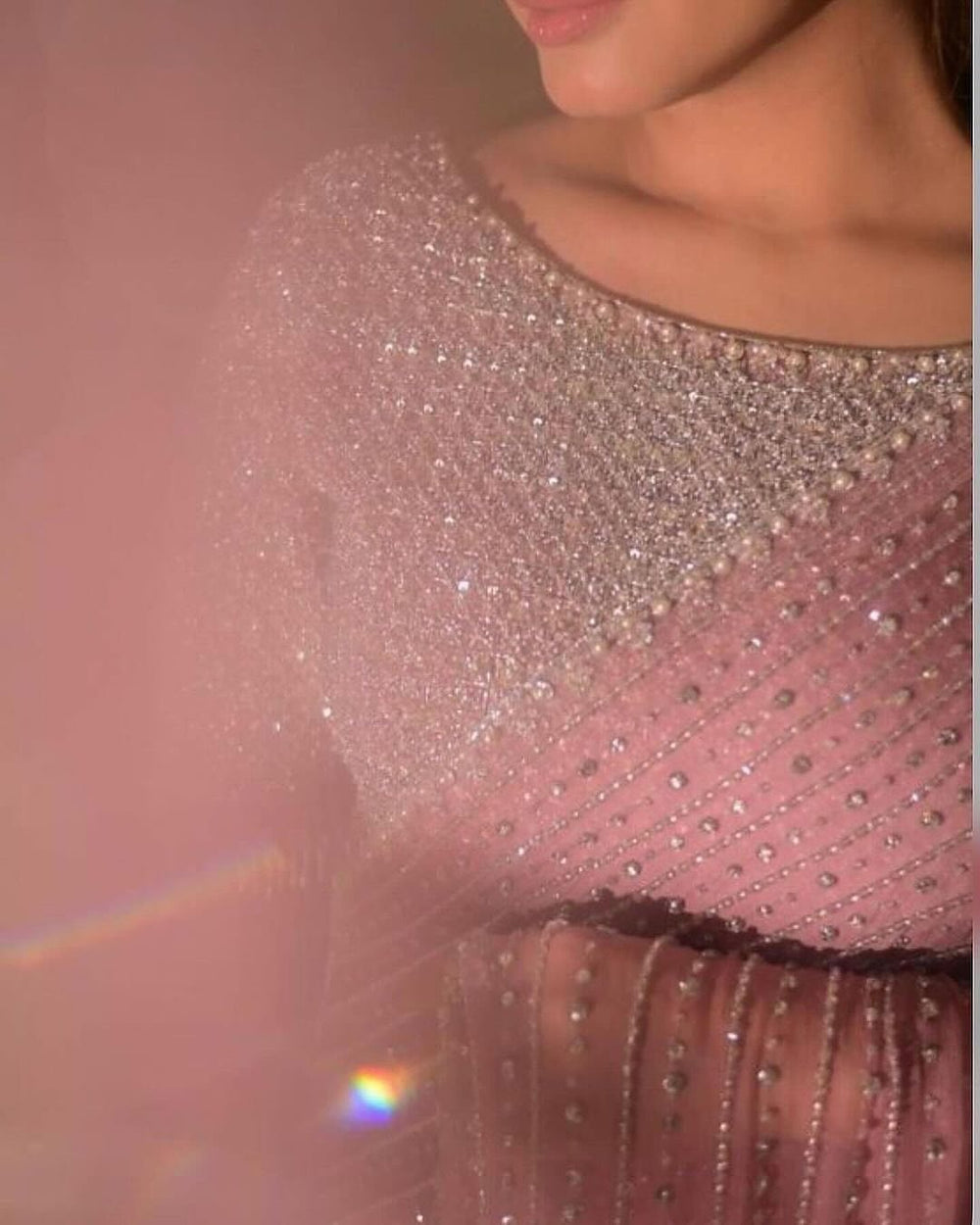 Twinkle Cascade Saree with Sequin Work For Wedding, Party & Cocktail Wear
