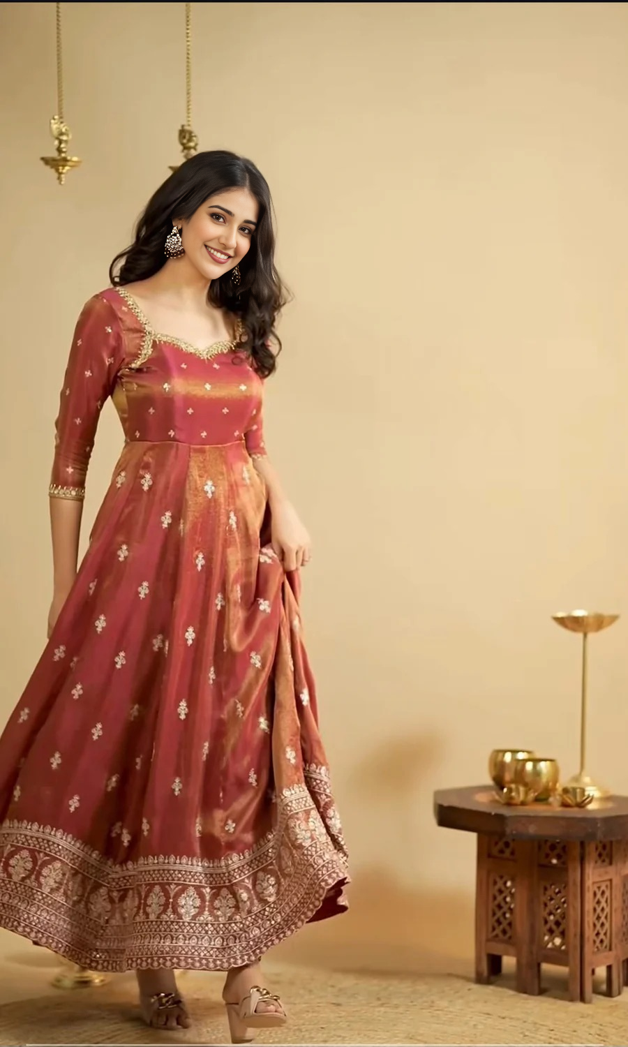 Trendy cosmo Slit Anarkali Premium Suit Set
