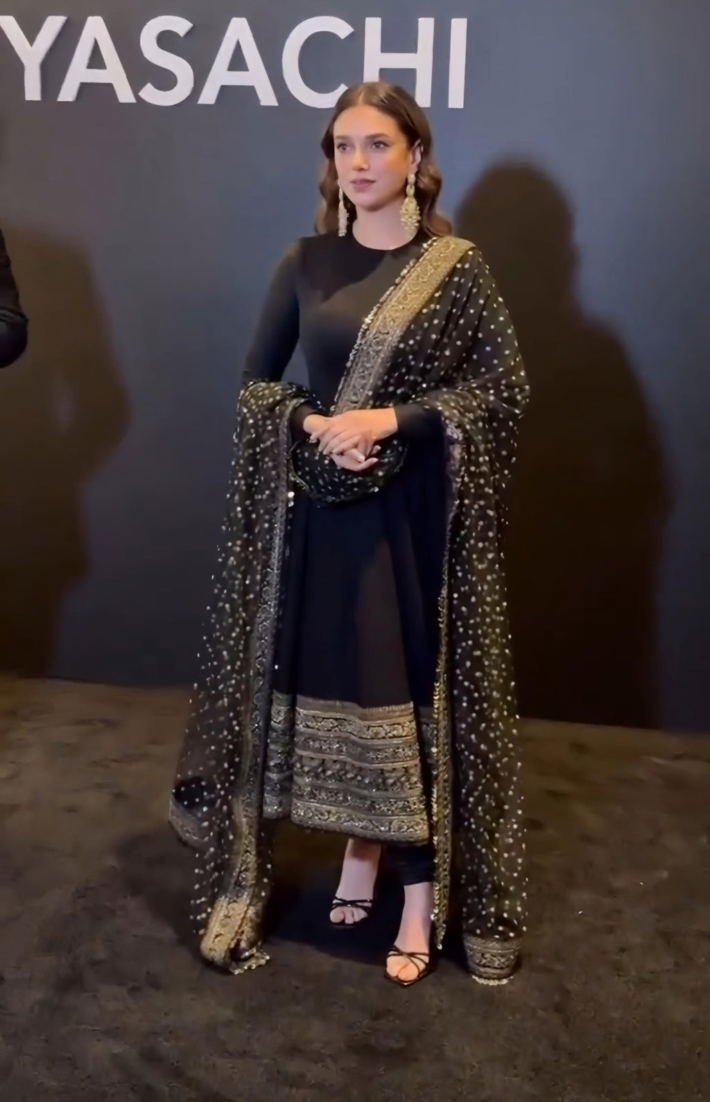 Gorgeous Premium Black Anarkali Suit Set