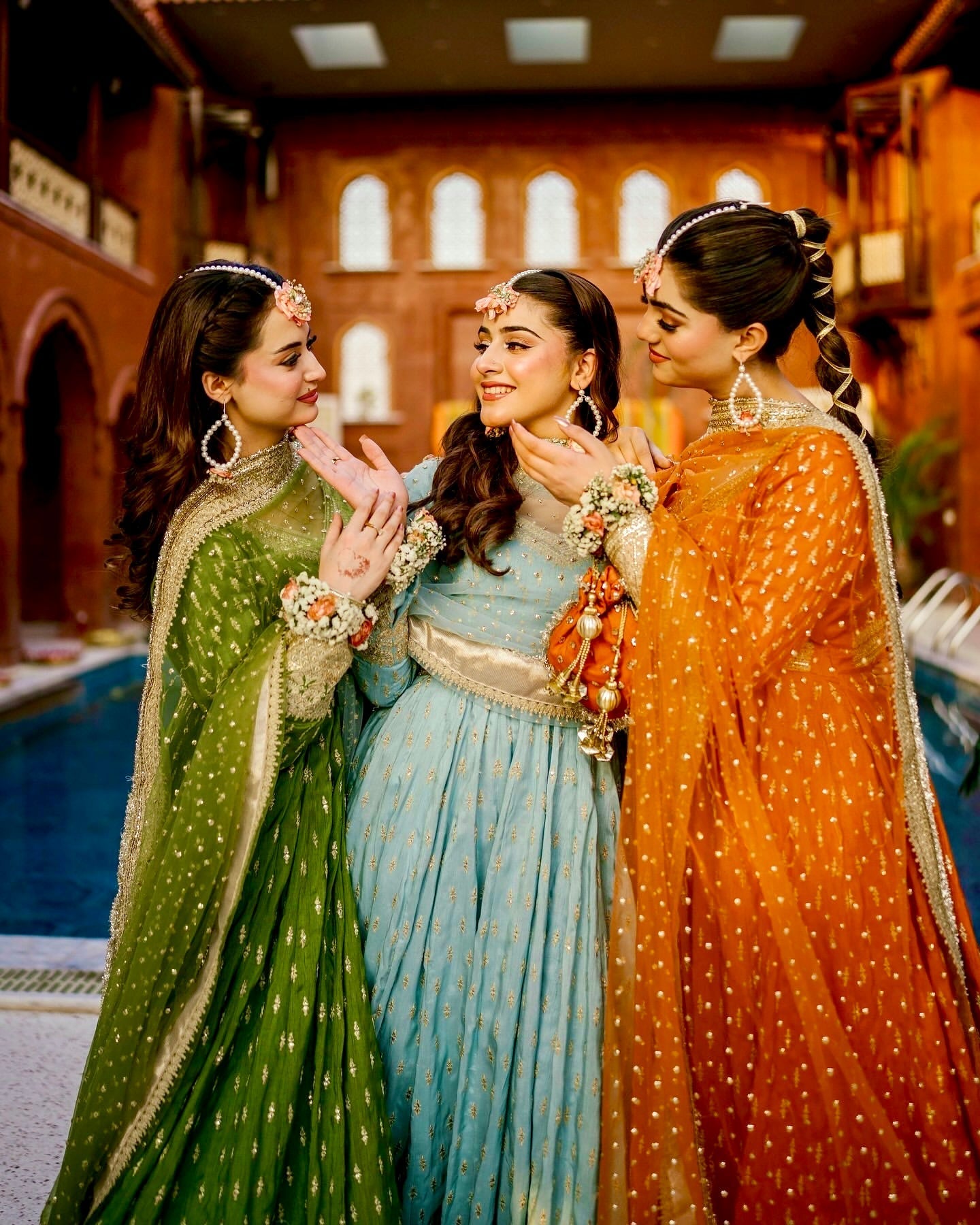 Elegant Chinon Silk Embroidered Anarkali Pant Set – Fully Stitched & Ready to Wear - ETHNICDEAL