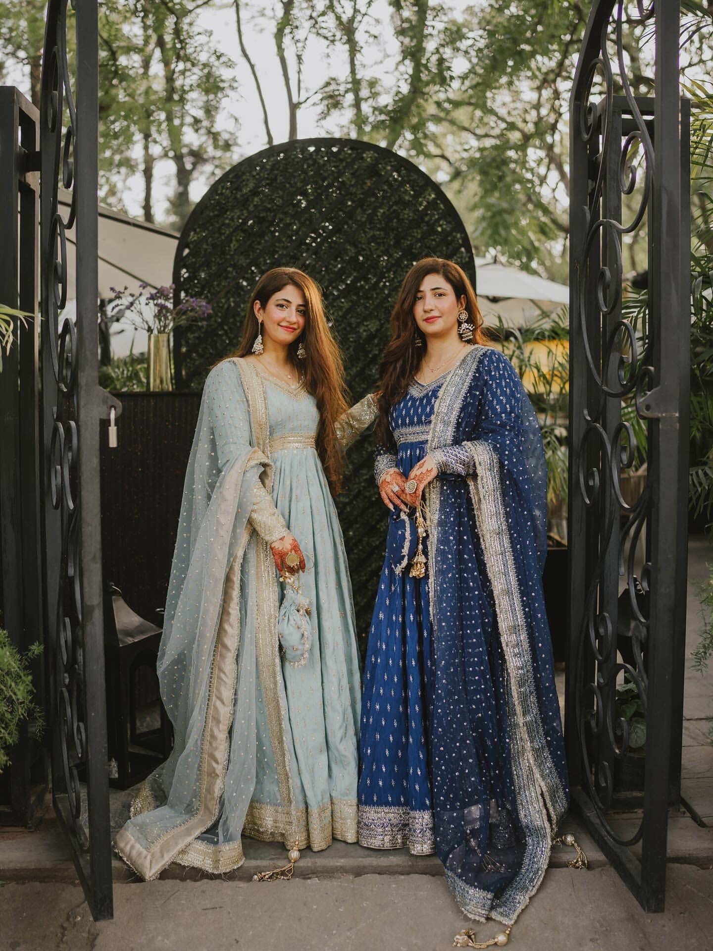 Elegant Chinon Silk Embroidered Anarkali Pant Set – Fully Stitched & Ready to Wear - ETHNICDEAL