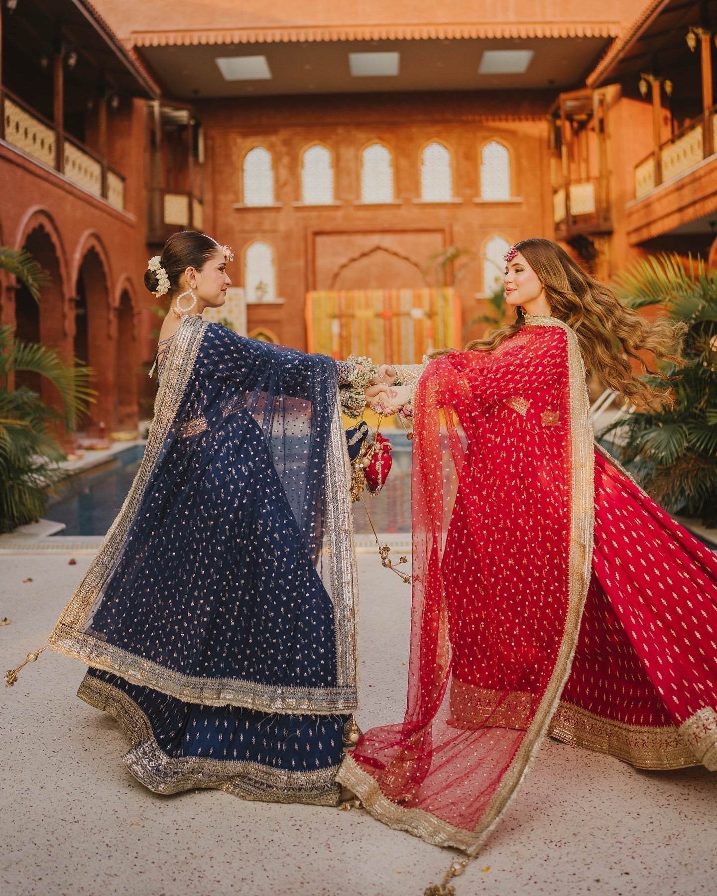 Elegant Chinon Silk Embroidered Anarkali Pant Set – Fully Stitched & Ready to Wear - ETHNICDEAL