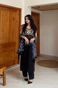 Designer Black Mirror Work Kurta Set | Festive, Wedding & Party Wear