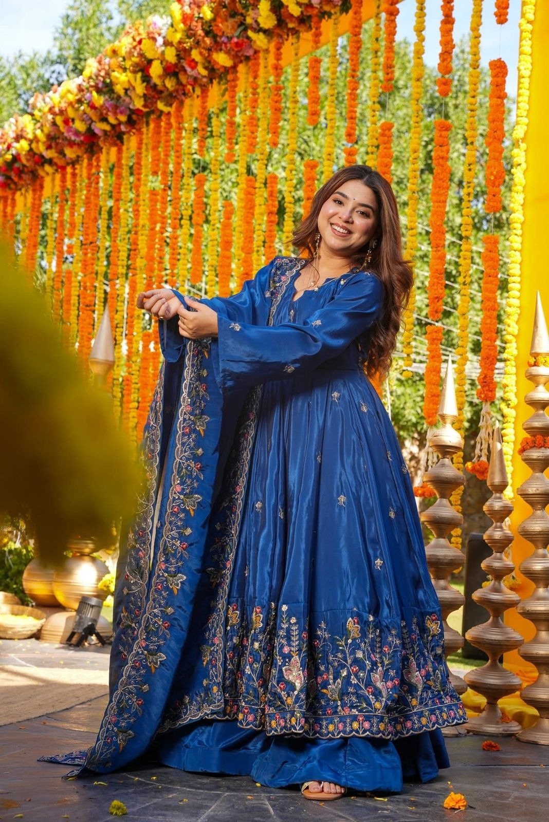 Aamani Floral Anarkali Anarkali Suit Set