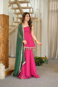 Rani Pink Sharara set for girls