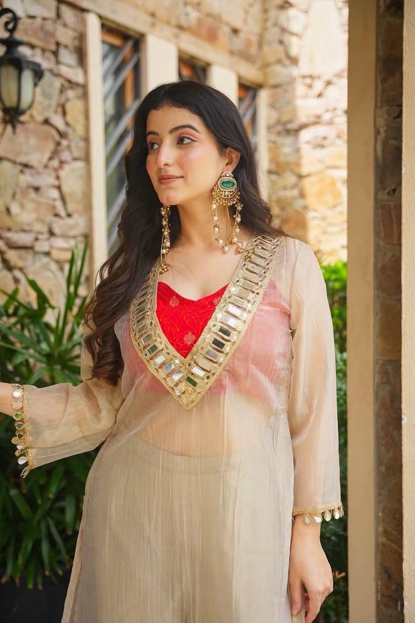 Trendy Indo-Western Festive Anarkali Set