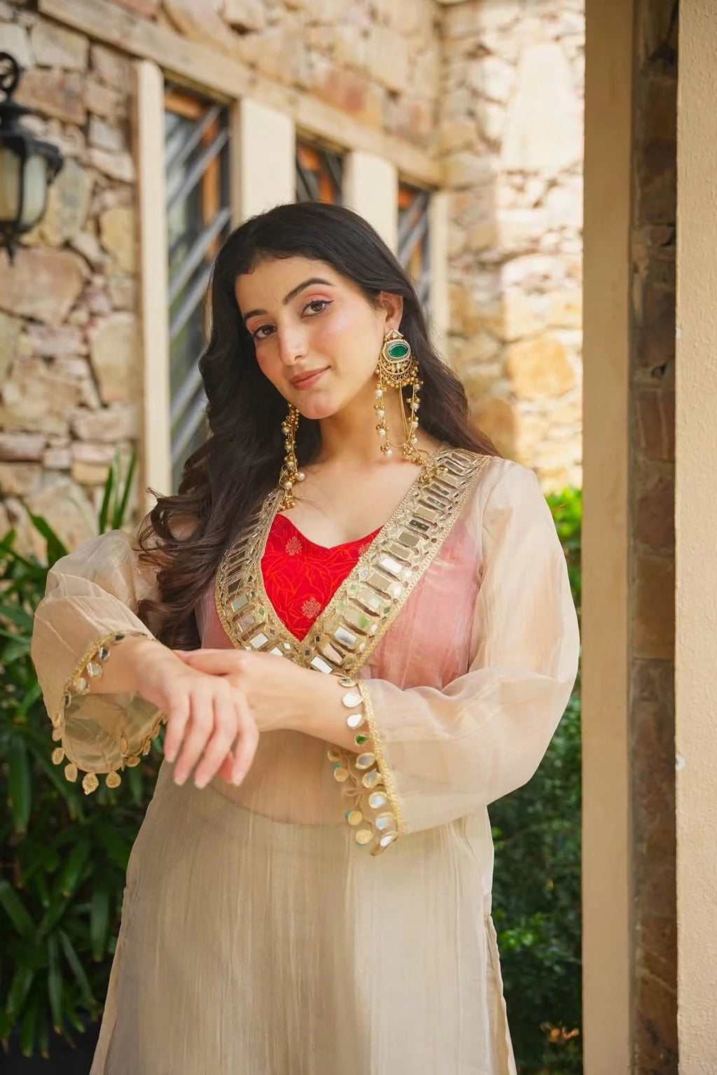 Trendy Indo-Western Festive Anarkali Set