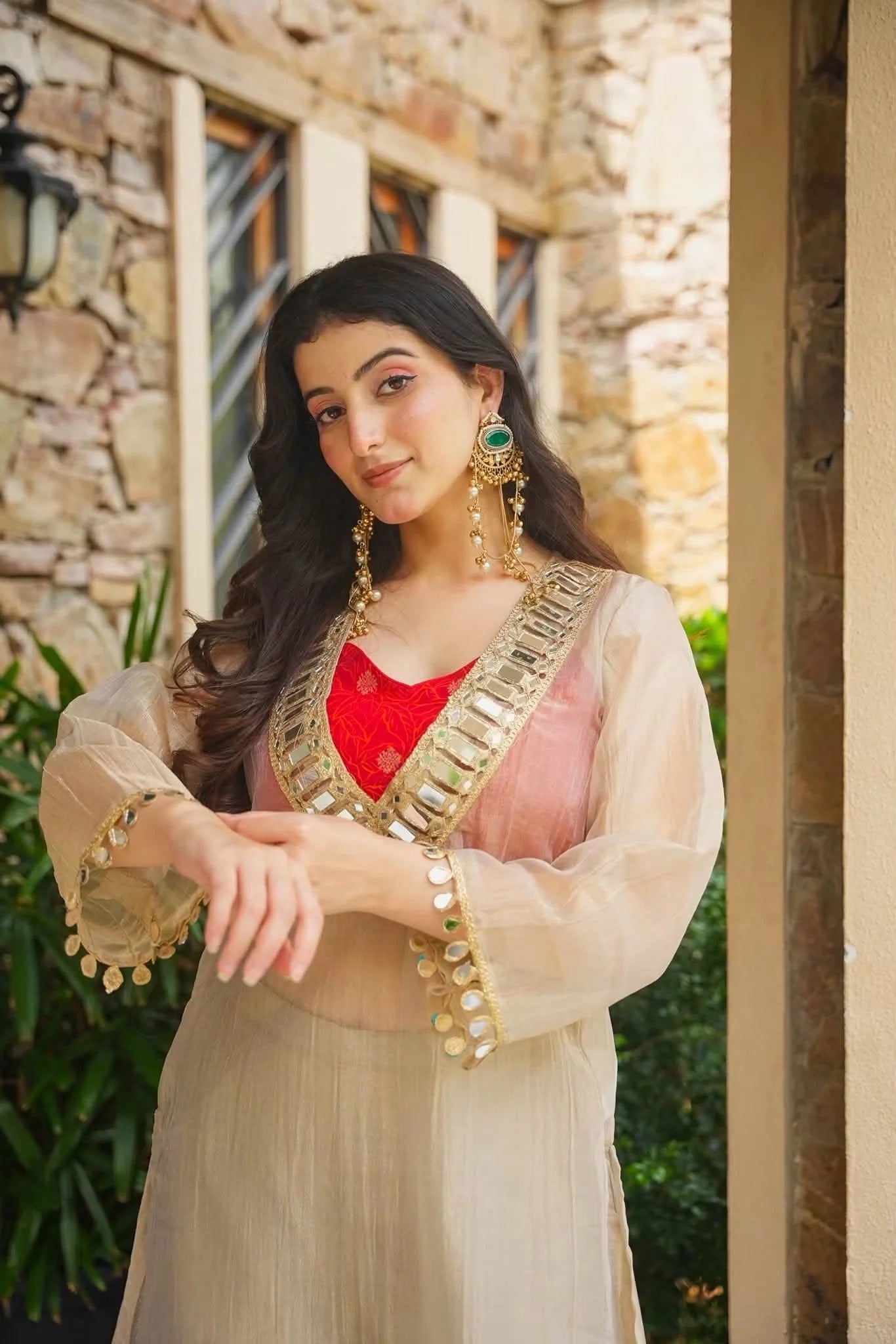 Trendy Indo-Western Festive Anarkali Set