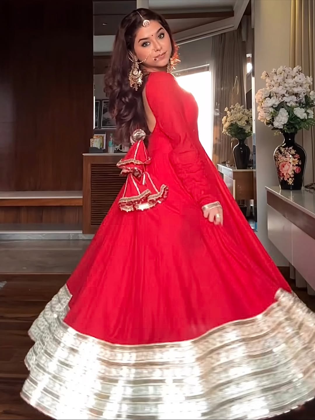 Premium Red Special Anarkali Suit Set